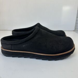 Merrell Juno Clog Loafers Black Smooth Suede Men’s Size 9 Slip On